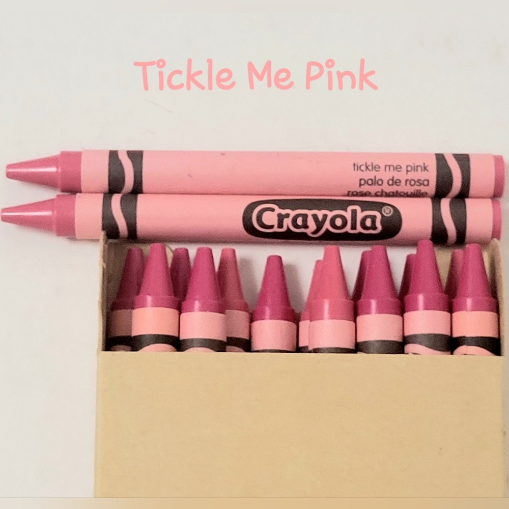 16ct Crayola Crayons (TickleMePink) Single Color Bulk Lot